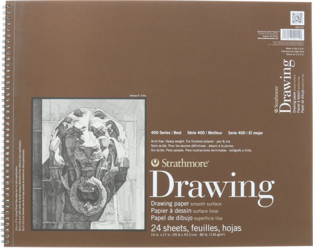 DRAWING 400 SMOOTH 14X17SPIRAL BOUND 24 SHEETS