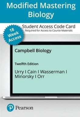 Modified Mastering Biology with Pearson eText -- Access Card -- for Campbell Biology (18-Weeks) (Custom)