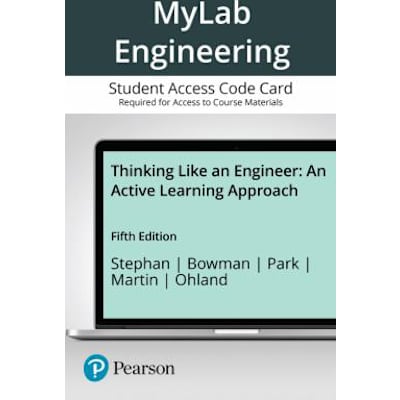 MyLab Engineering with Pearson eText -- Access Card -- for Thinking Like an Engineer