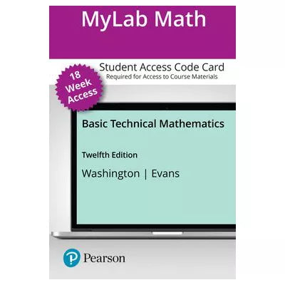 MyLab Math with Pearson eText -- 18-Week Access Card -- for Basic Technical Mathematics